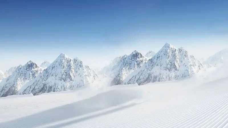 雪山雪景旅行自由