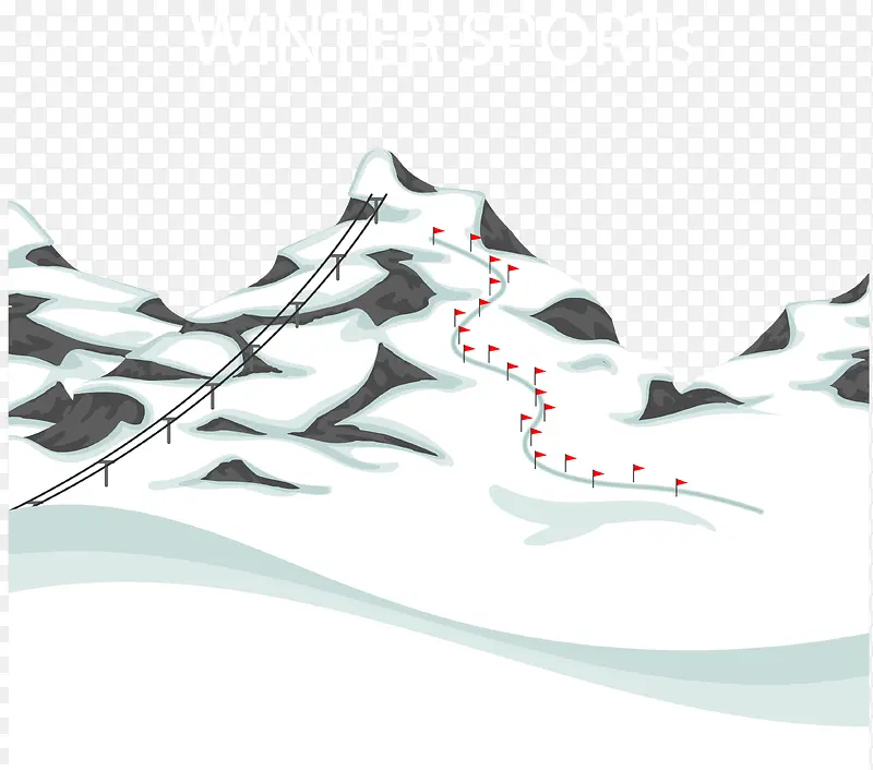 滑雪山