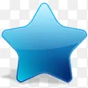 蓝色卡通星星