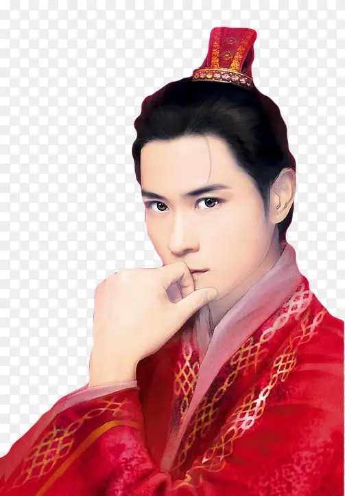 红衣高贵男子