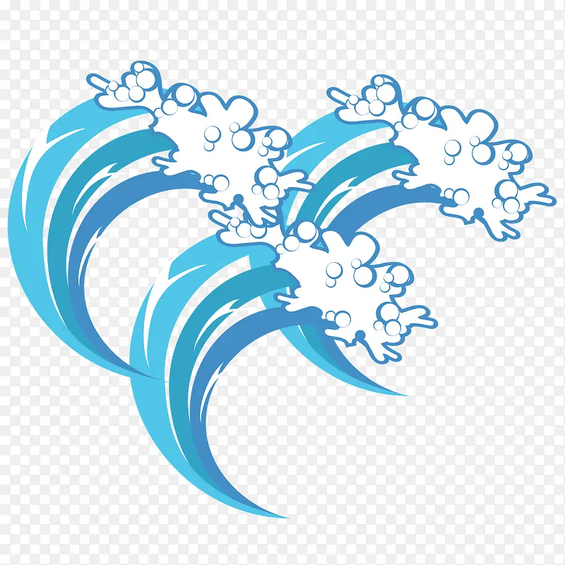 矢量海浪纹理三个水浪PNG图片素材下载_图片编号10708347-PNG素材网