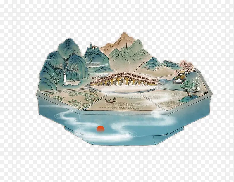 水墨山图片风景素材