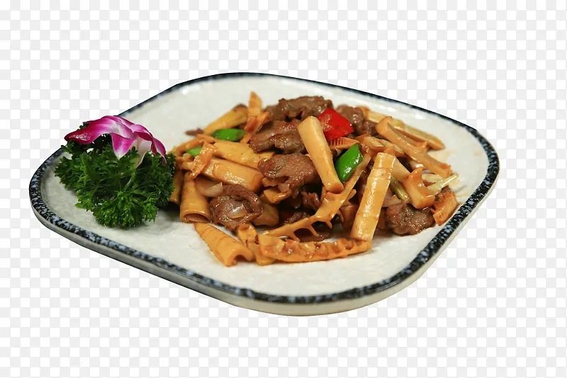 美味冬笋炒牛肉