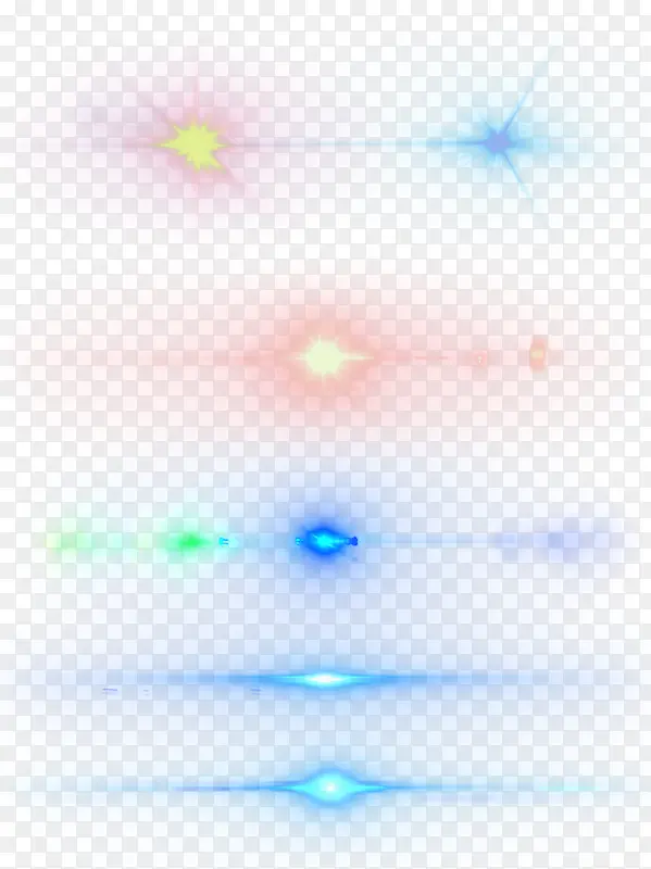 彩色光效光晕星光