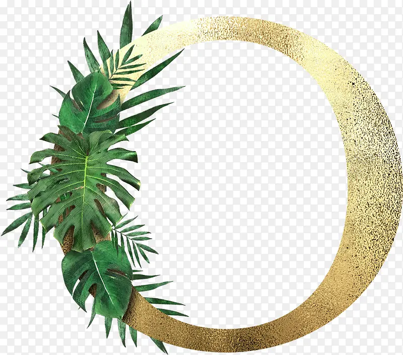 创意植物字母O