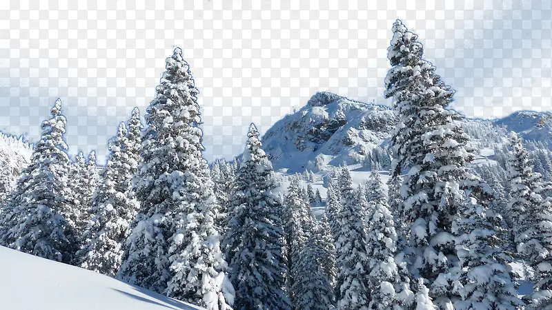 冬季高山雪景