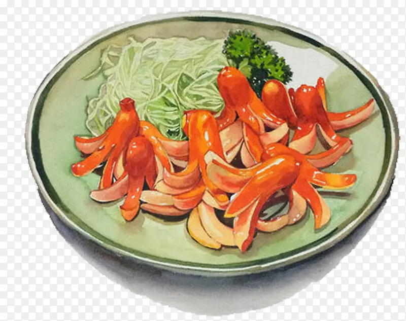 手绘美食