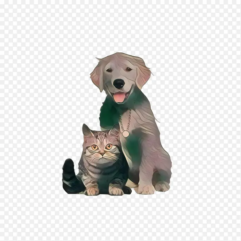 免抠可爱猫狗