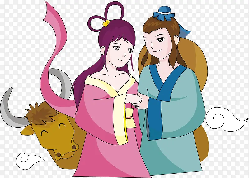 牛郎与织女PNG图片素材下载_图片编号10740551-PNG素材网