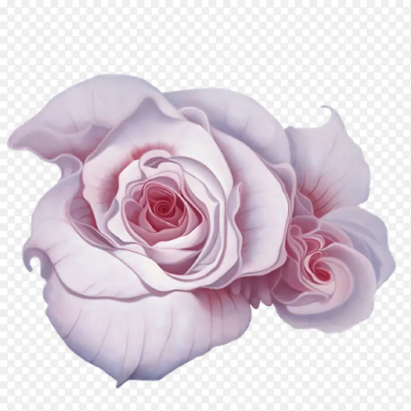 彩绘红白花朵装饰