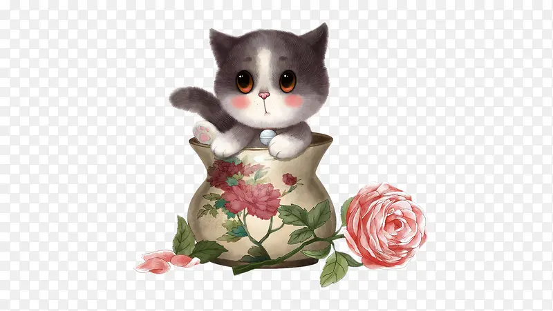 手绘猫猫