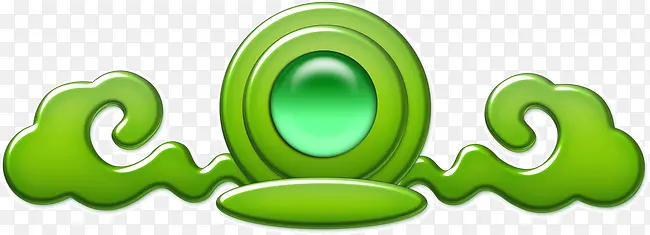 绿色质感分割线中国风花纹