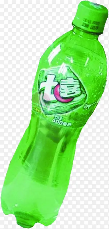绿色七喜瓶装饮料