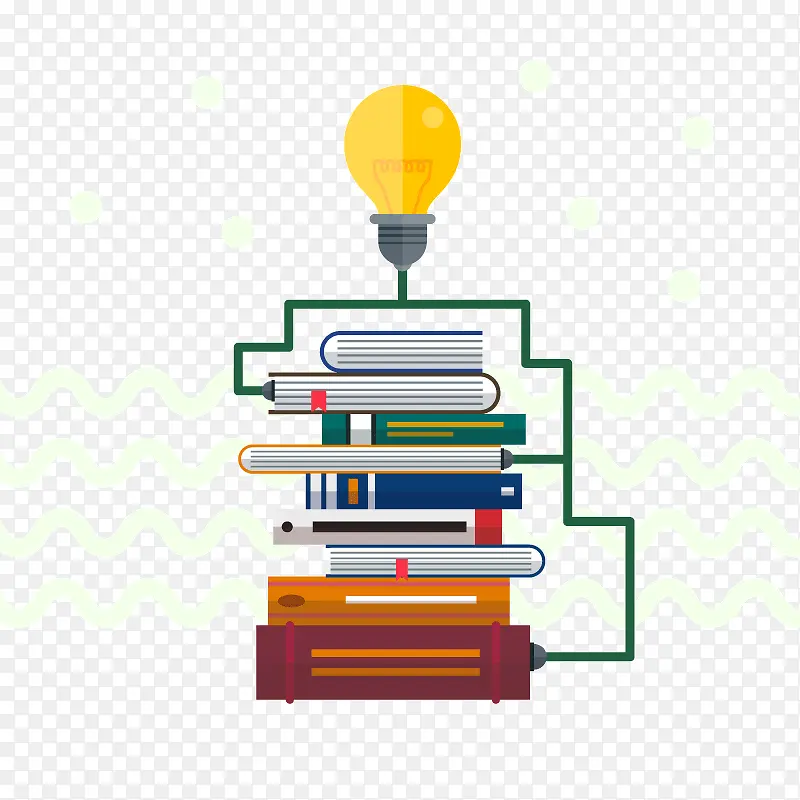 矢量图 书本 学习  矢量图