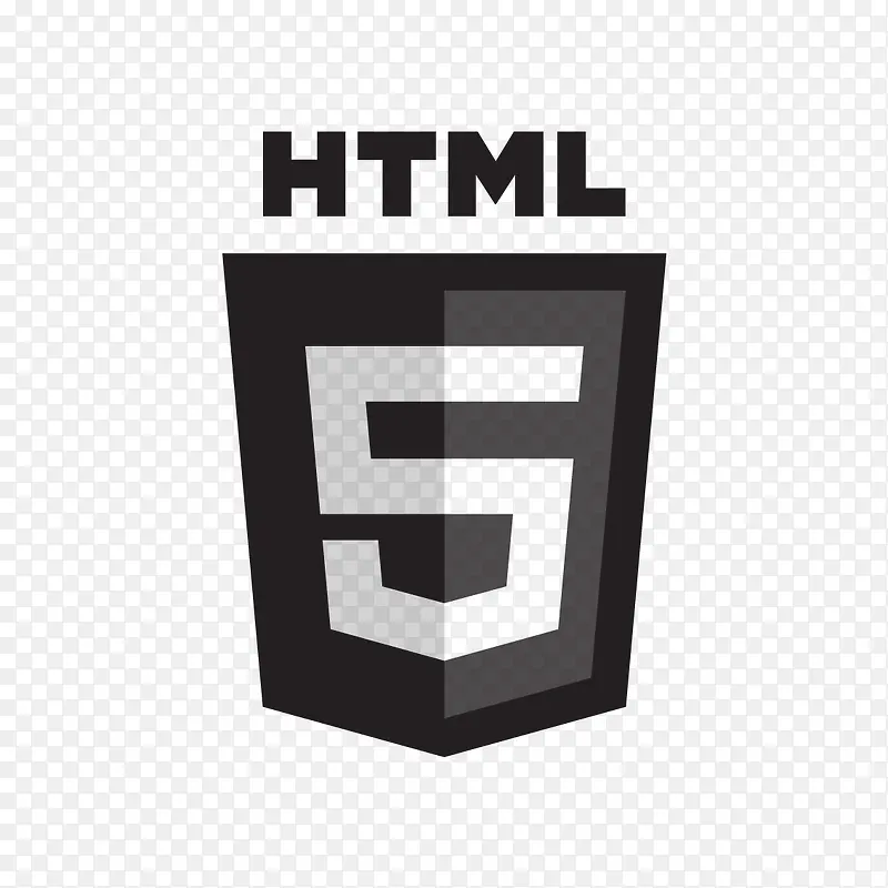 HTML标志矢量图