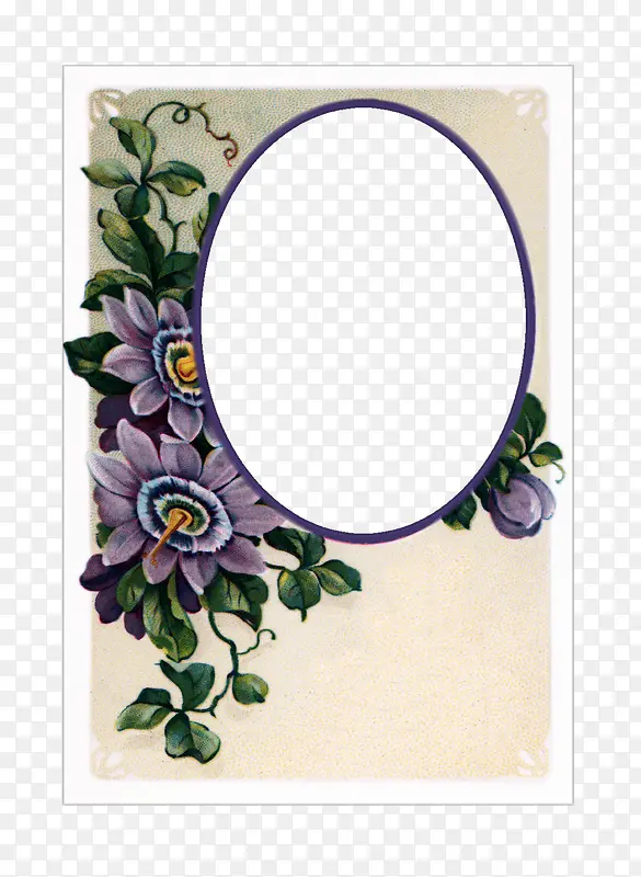 紫花相框