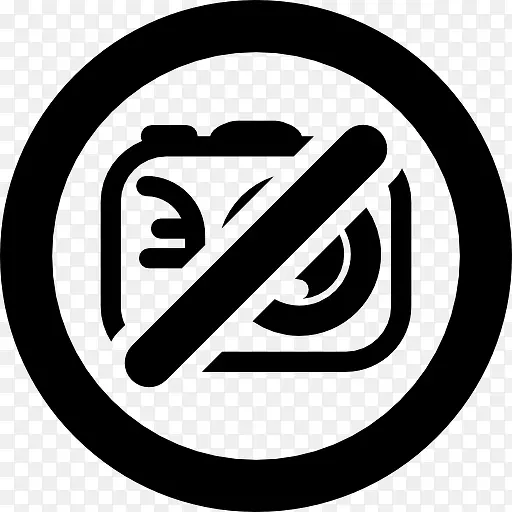 照片相机不允许符号禁止图标