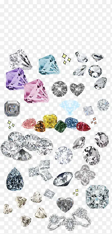 钻石蓝色钻石透明钻石