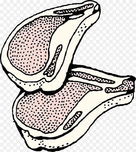卡通牛排素材