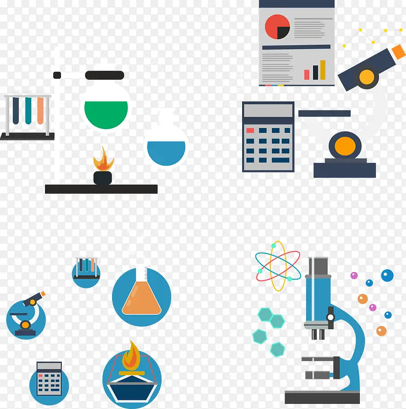 矢量手绘及化学实验