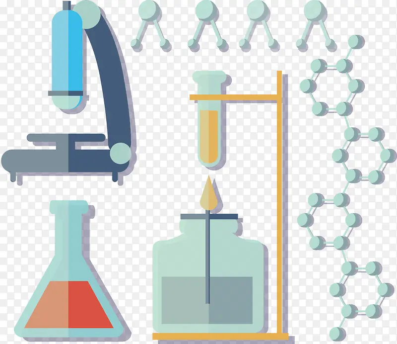 矢量手绘化学仪器