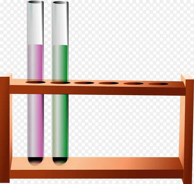 矢量手绘试管