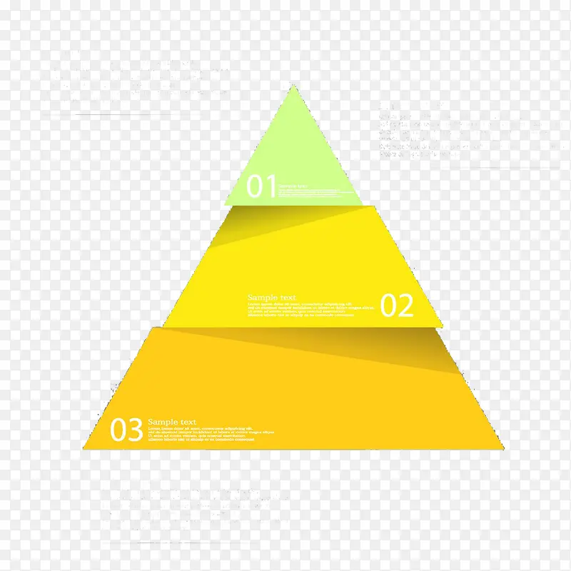 黄色三角形信息图表