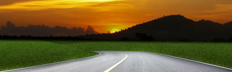 大气道路海报背景