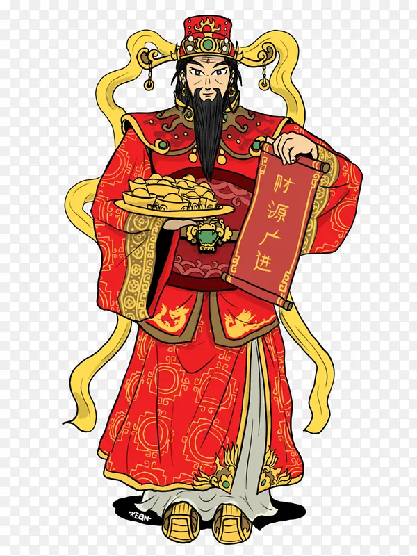 帅气的财神爷