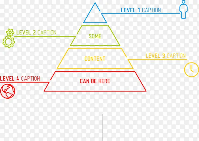矢量金字塔信息图表