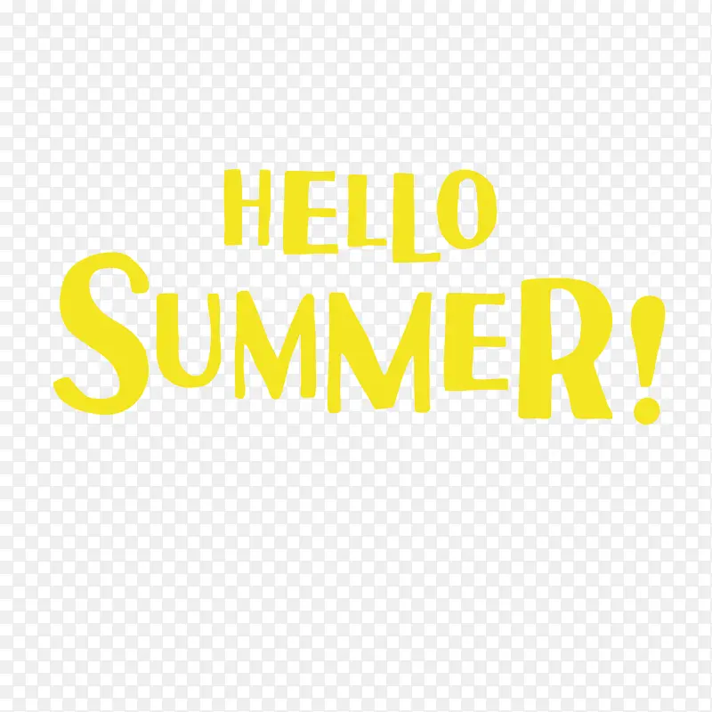 HELLO SUMMER艺术字