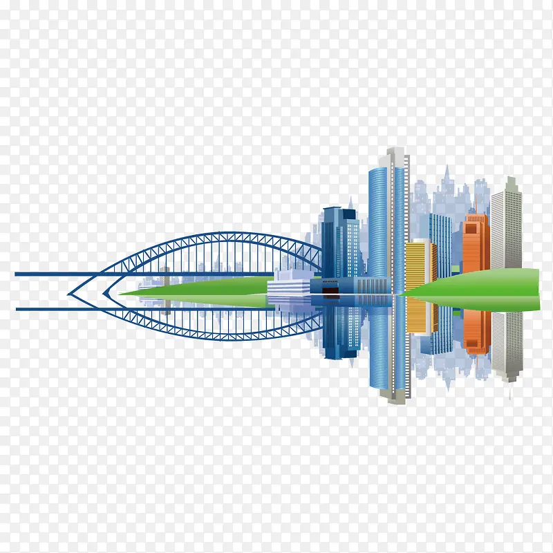 创意建筑和桥