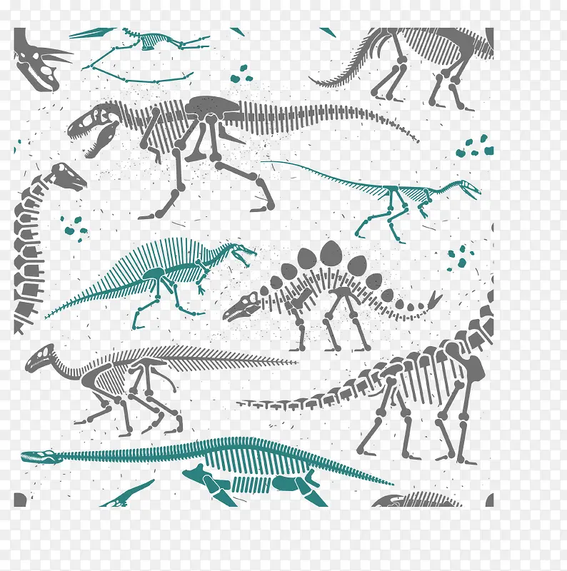 矢量恐龙底纹