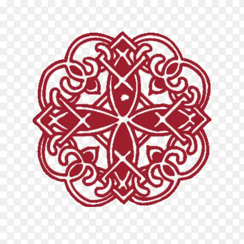 红色花纹中国风装饰素材PNG图片素材下载_图片编号10842818-PNG素材网
