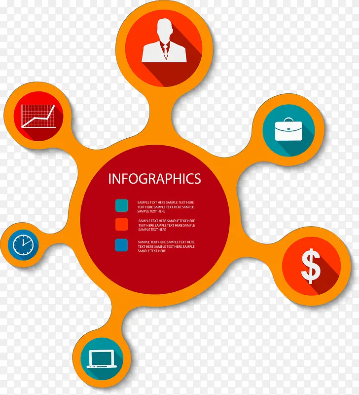 商务信息图表示意图