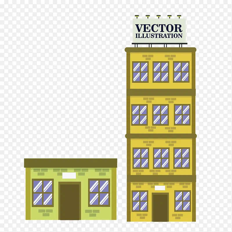 矢量高楼建筑办公楼