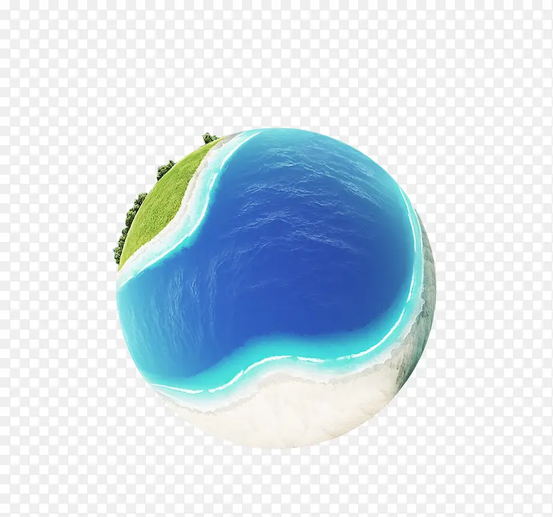 创意高清扁平风格地球