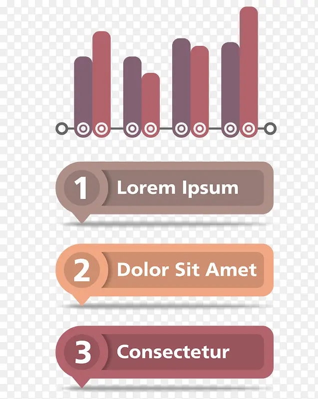 PPT信息图表设计矢量素材