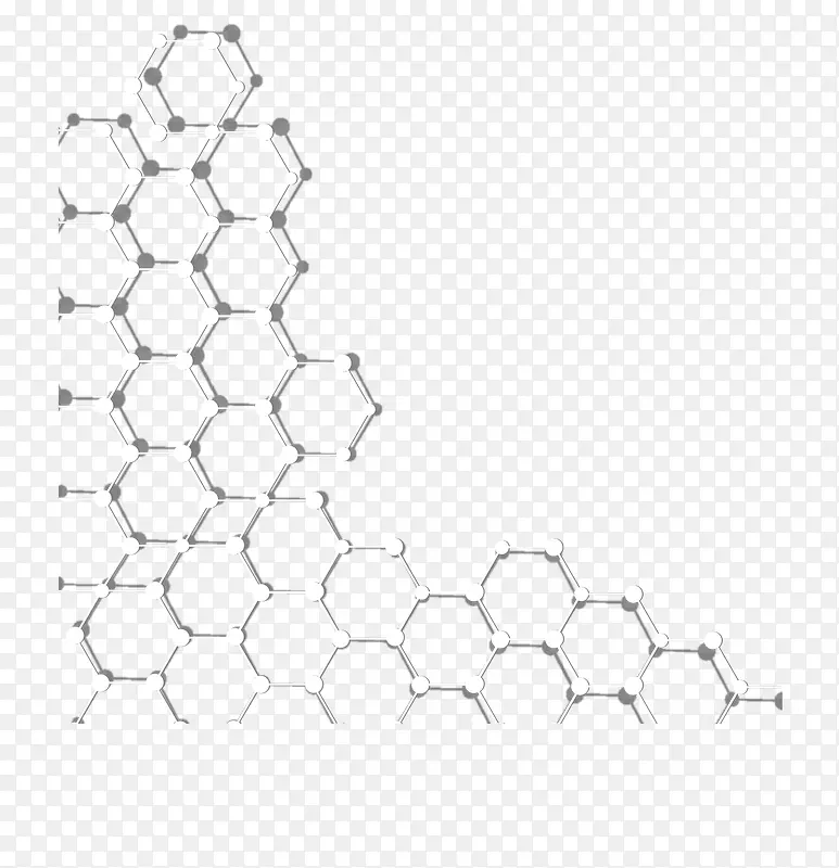 矢量手绘六边形