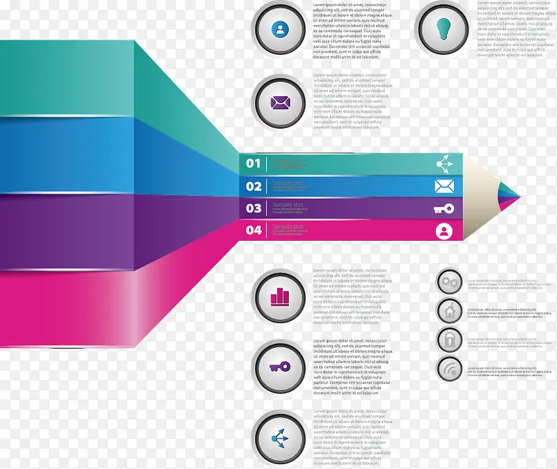 矢量创意铅笔