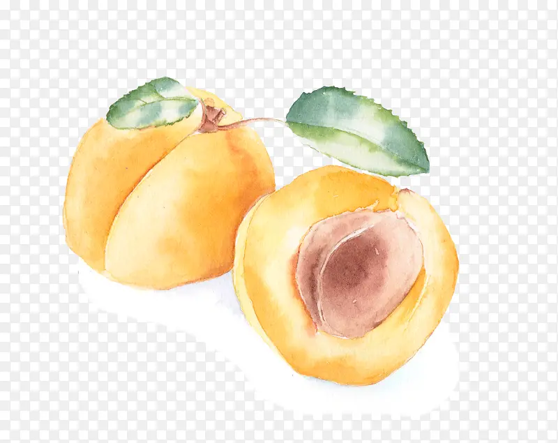 手绘桃子