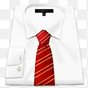 服装红色的衬衫领带shirttie