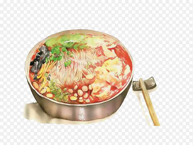 卡通手绘食物