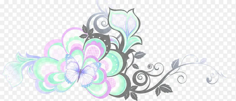 彩色花纹招聘海报