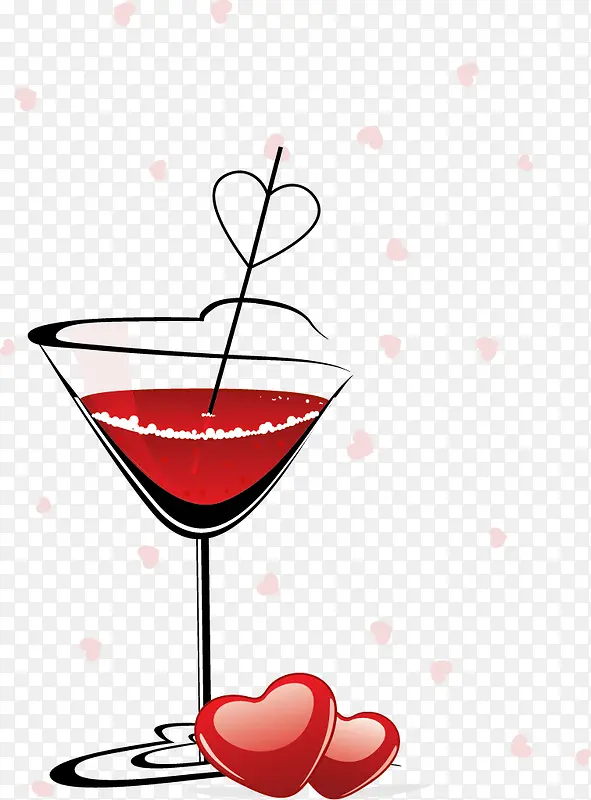 矢量手绘鸡尾酒