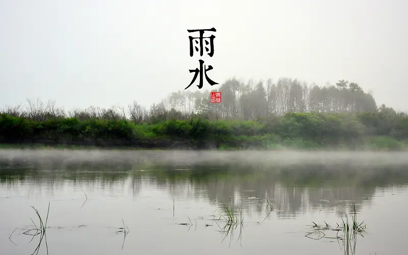 雨水气节宽屏背景