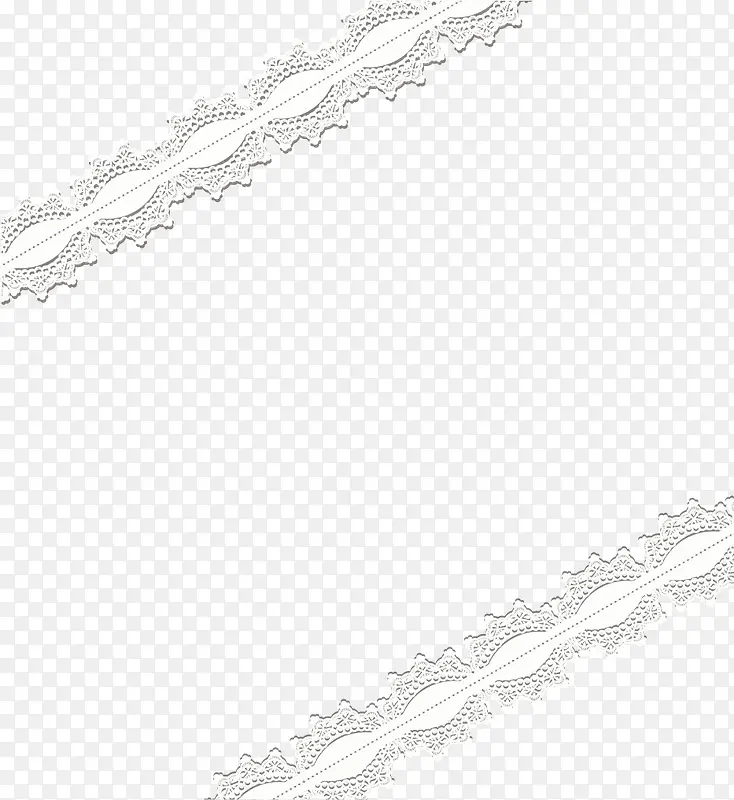 矢量手绘蕾丝边