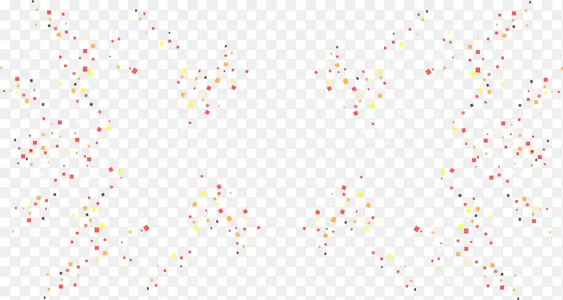 纷飞彩色飘散星点
