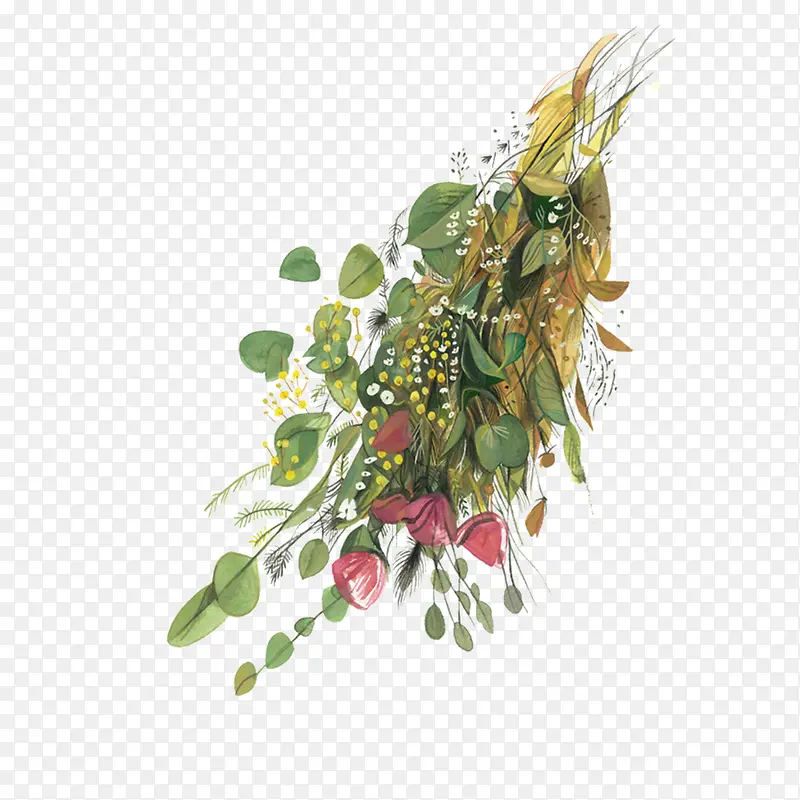 花簇手绘花簇PNG图片素材下载_图片编号10932842-PNG素材网