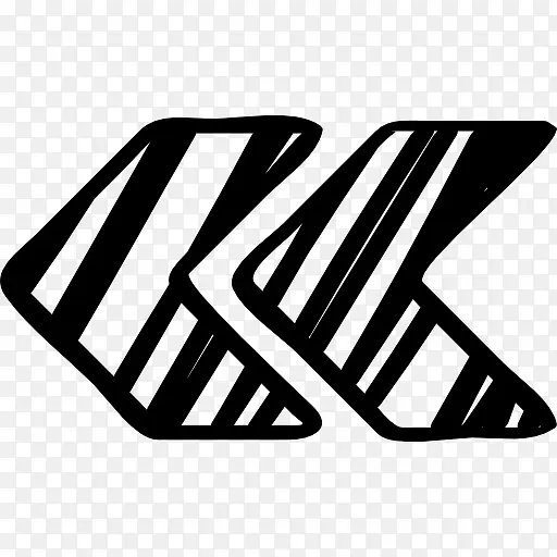 勾勒左箭头符号图标